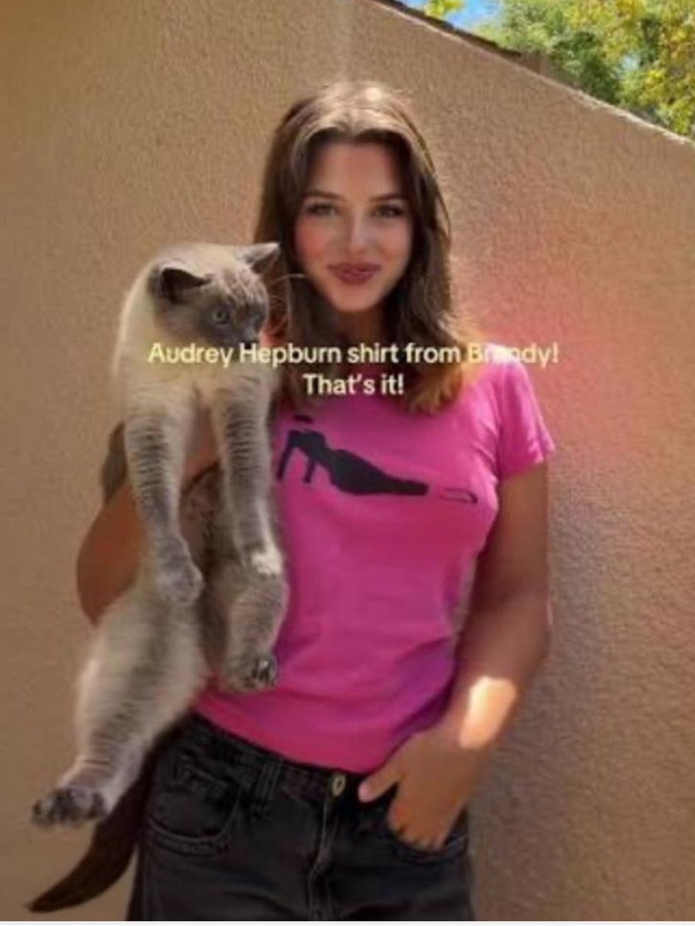 Brandy Melville Audrey Hepburn Graphic Tee